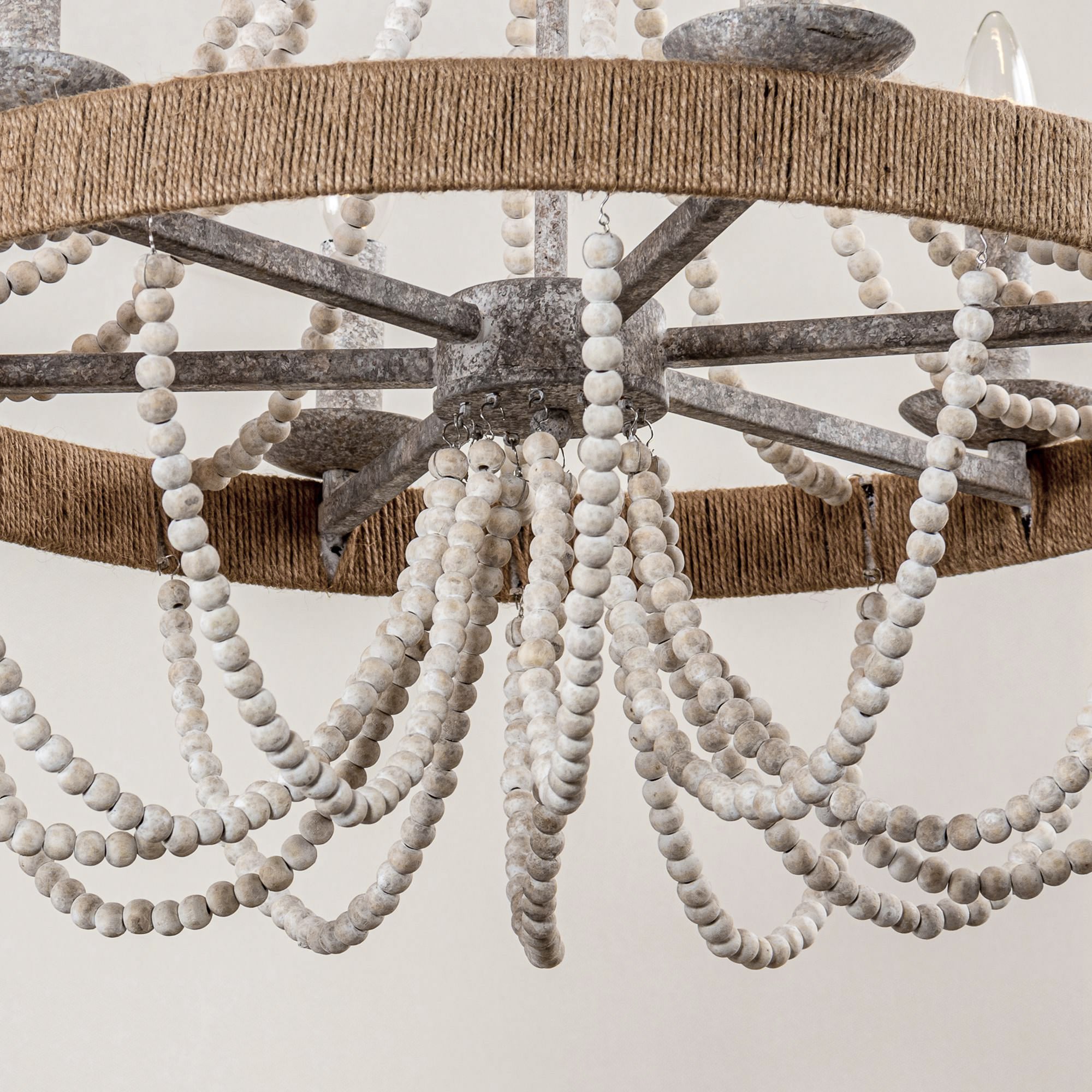 Rise Vintage Traditional Wooden Chandelier - Letslighting