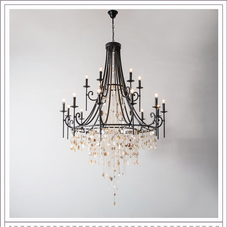Trove Postmodern Luxury Natural Alabaster Chandelier - Letslighting