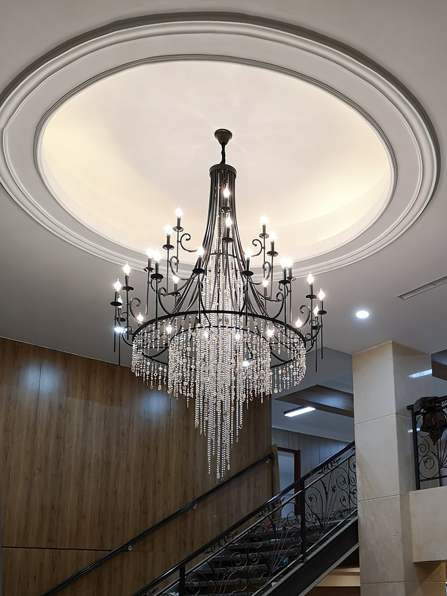 Trove Postmodern Luxury Natural Alabaster Chandelier - Letslighting