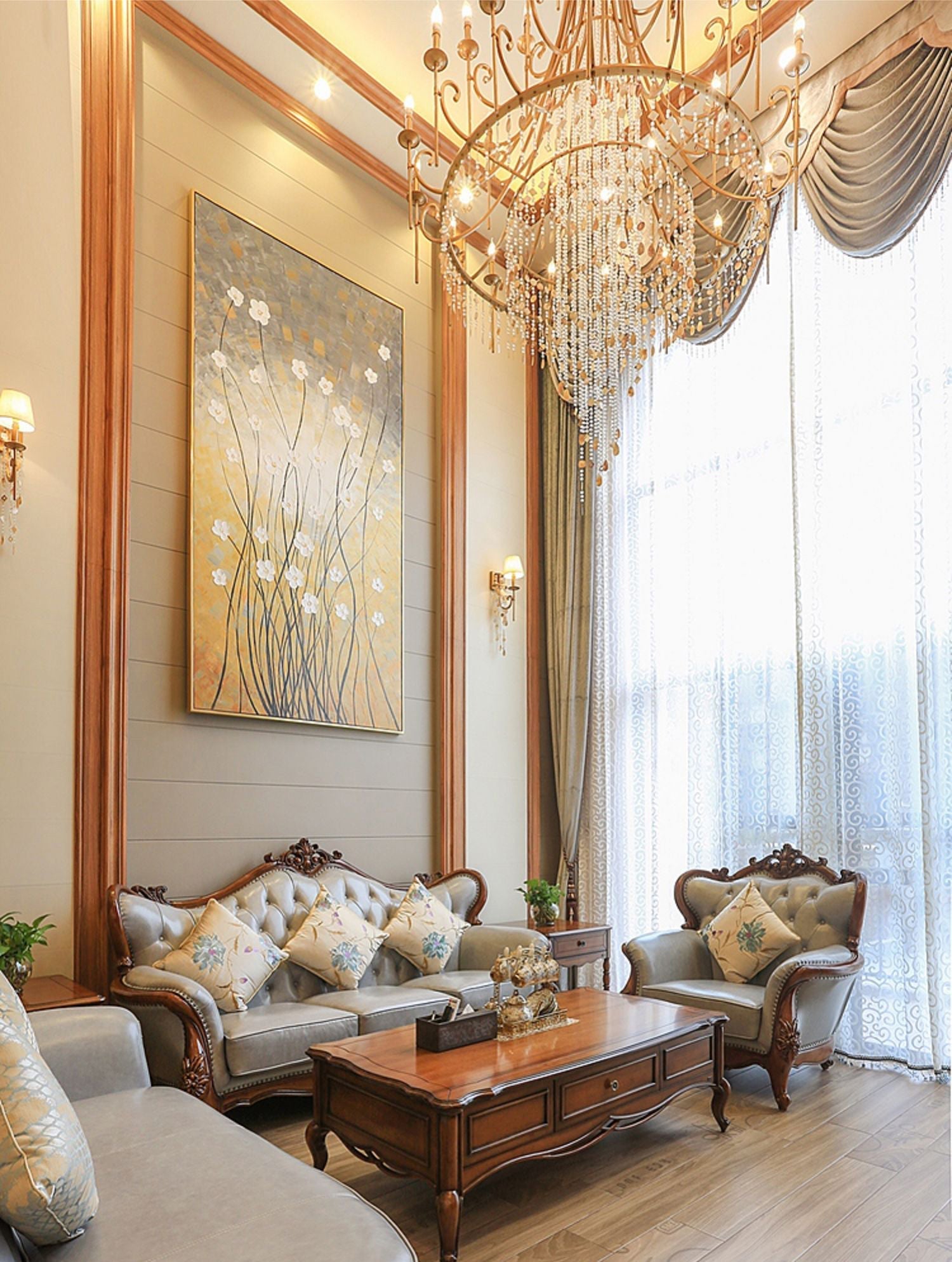 Trove Postmodern Luxury Natural Alabaster Chandelier - Letslighting