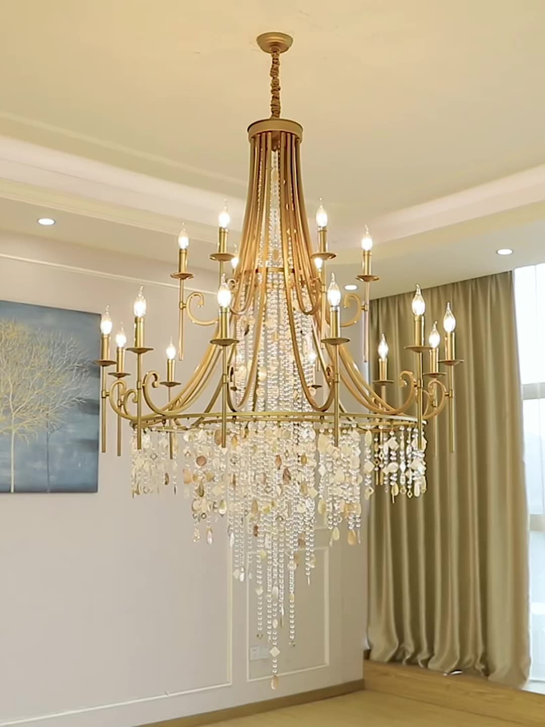 Trove Postmodern Luxury Natural Alabaster Chandelier - Letslighting