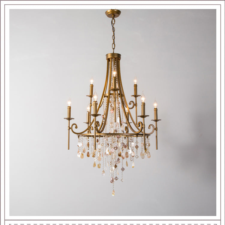 Trove Postmodern Luxury Natural Alabaster Chandelier - Letslighting