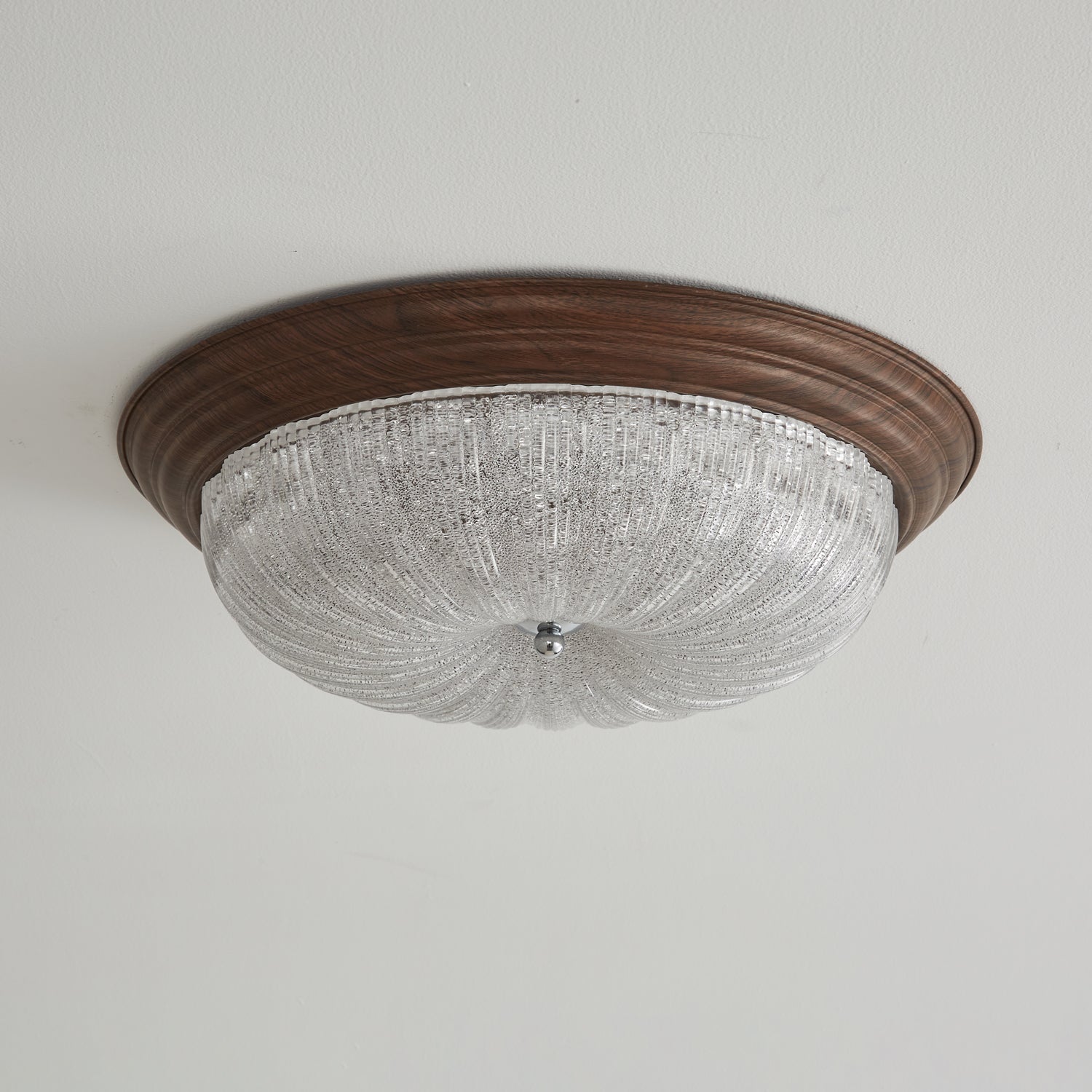 Esorila Premium Elegance Walnut Glass Ceiling Light - Letslighting