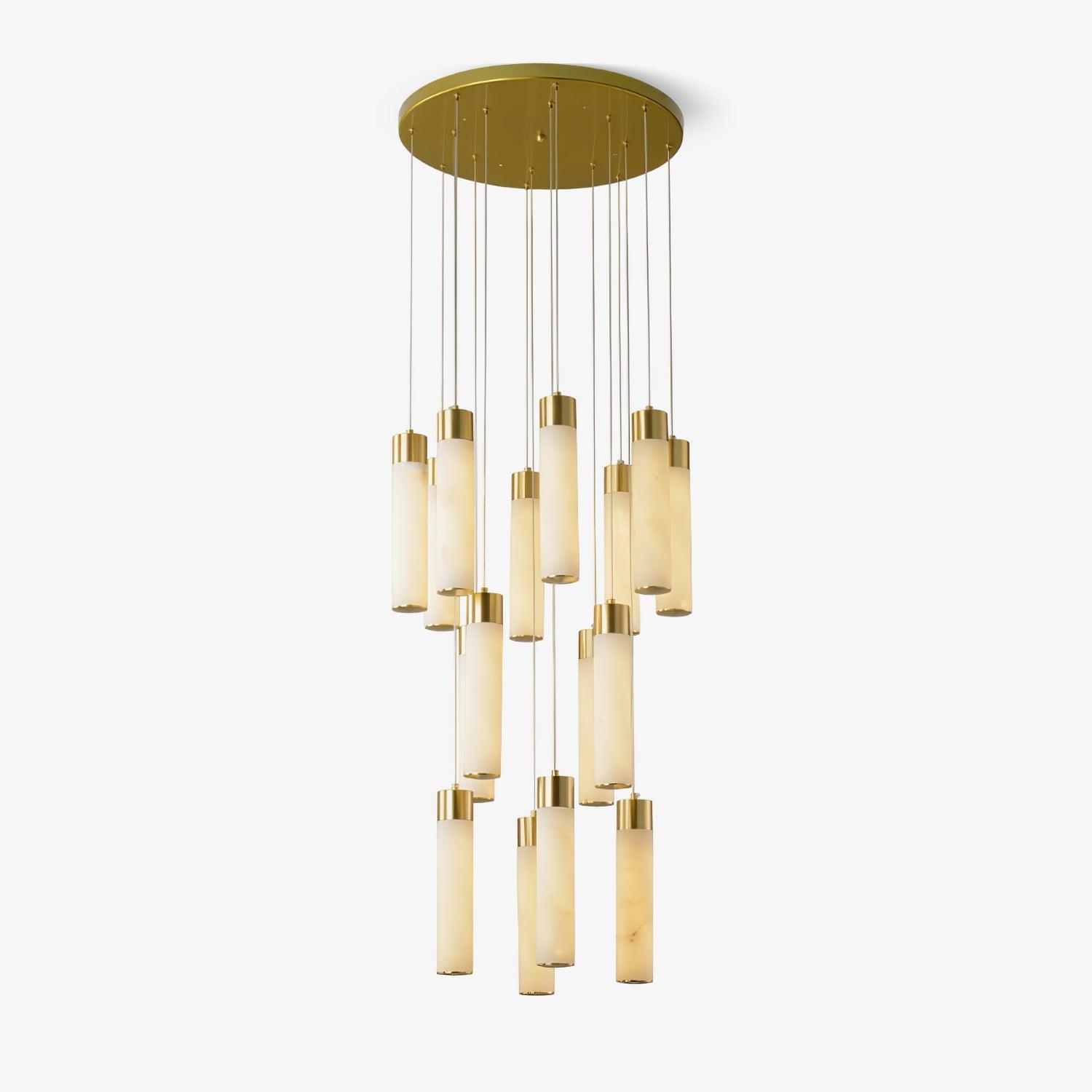 Aurelia Alabaster Chandelier Staircase
