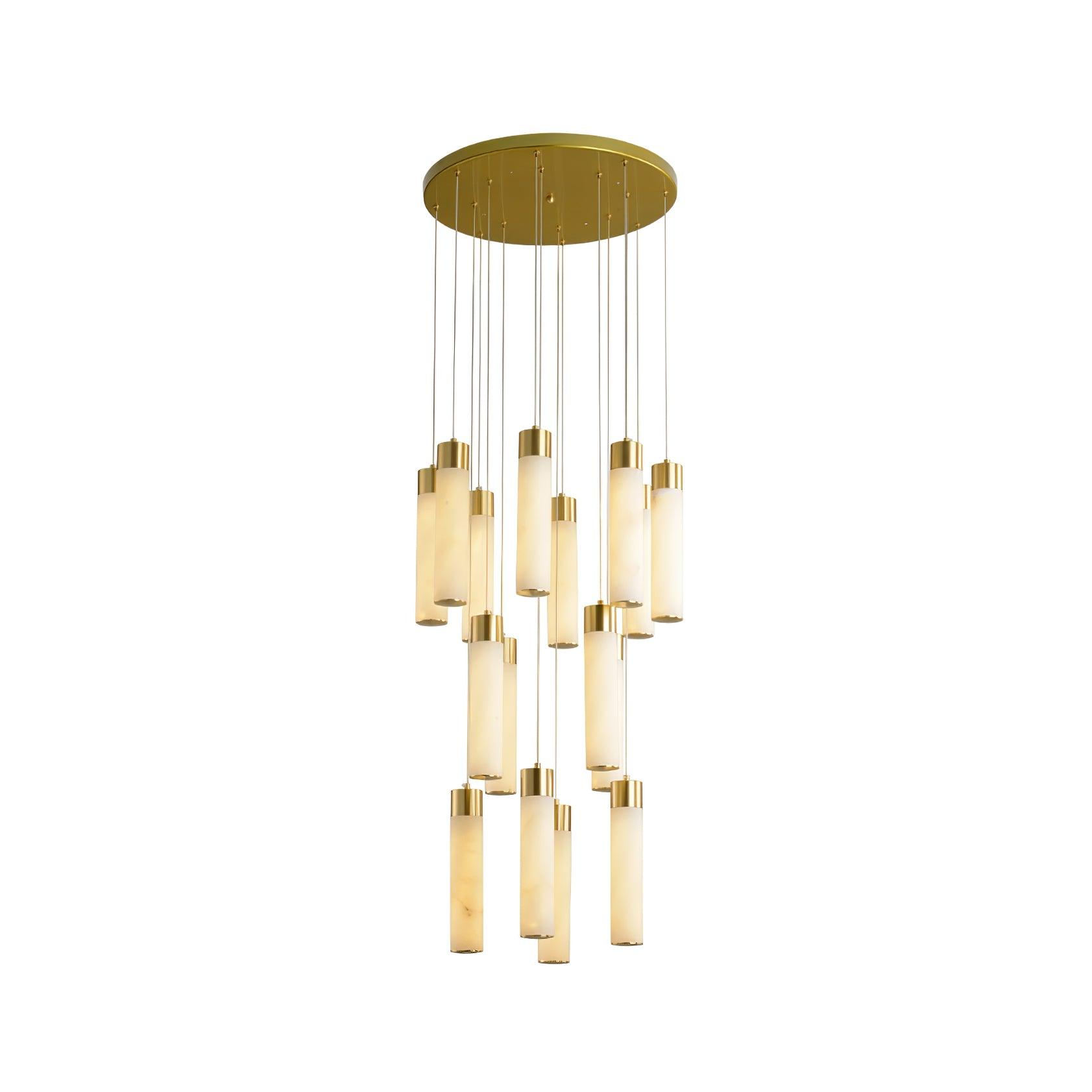 Aurelia Alabaster Chandelier Staircase