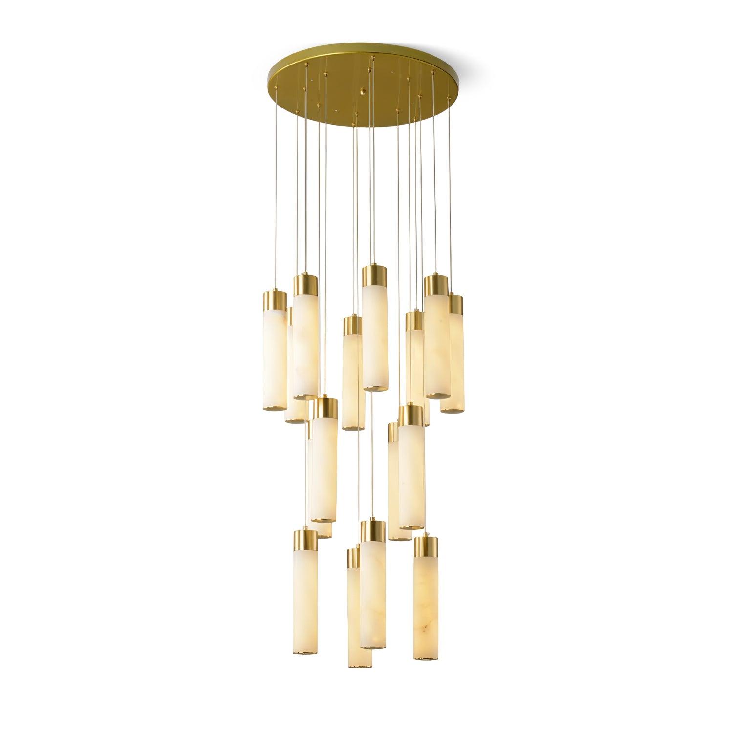 Aurelia Alabaster Chandelier Staircase