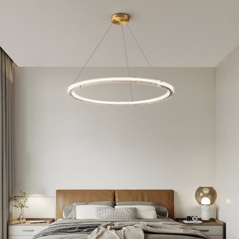 Lunara Dual-Ring Crystal Chandelier - Letslighting