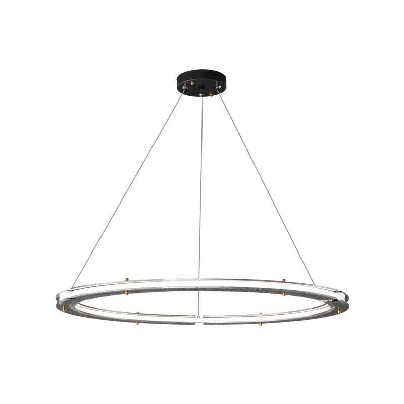 Lunara Dual-Ring Crystal Chandelier - Letslighting