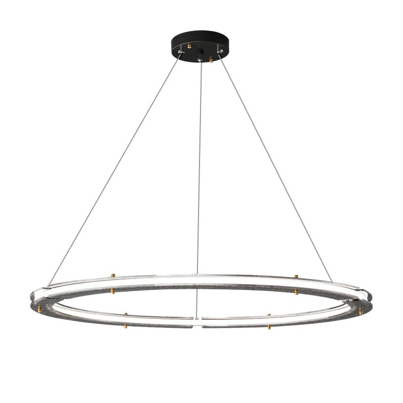 Lunara Dual-Ring Crystal Chandelier - Letslighting