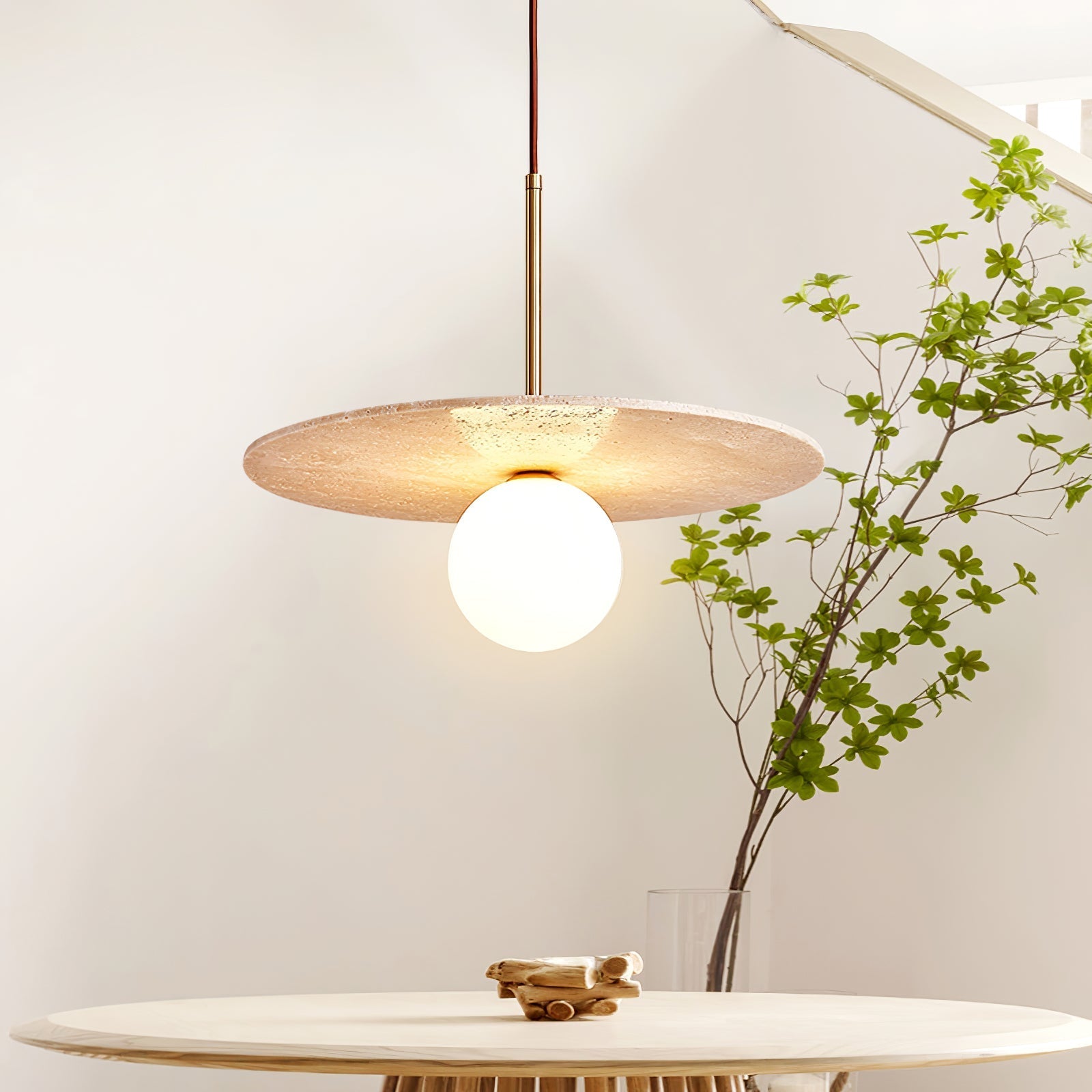 Vera Travertine Pendant Light