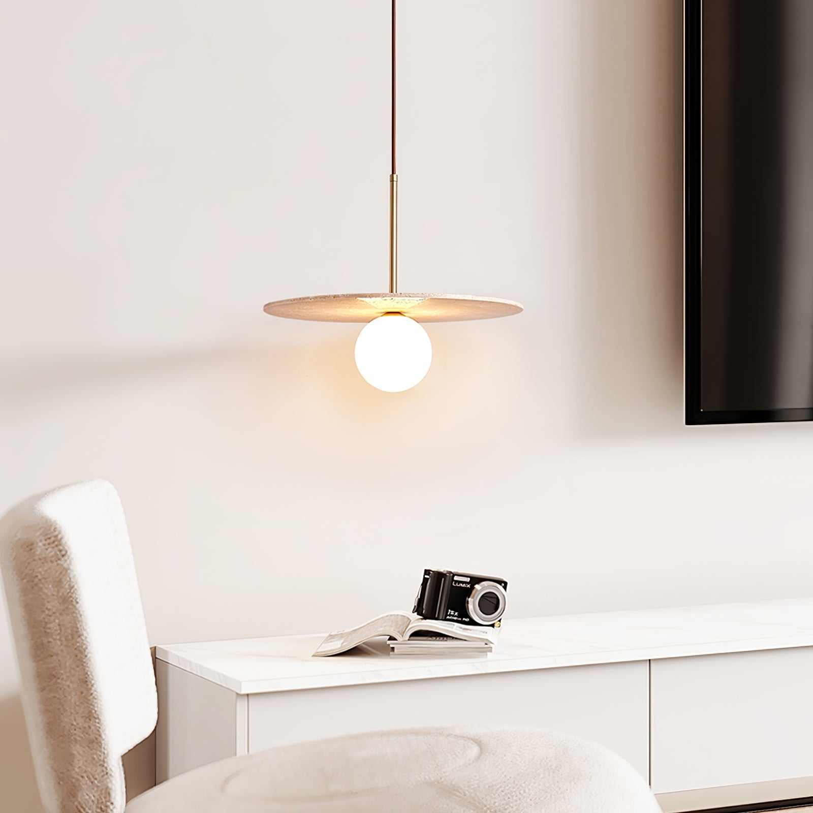 Vera Travertine Pendant Light