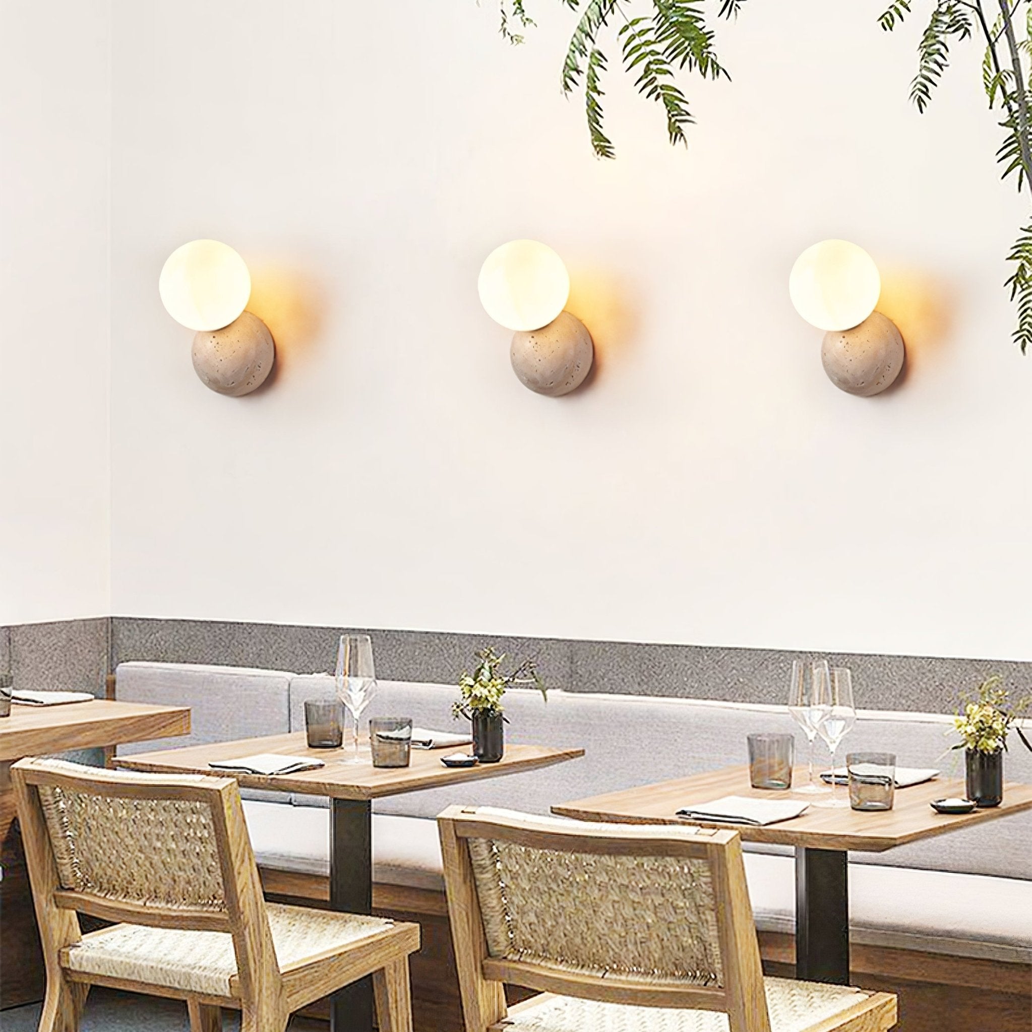 Cethair Travertine Wall Light - Letslighting