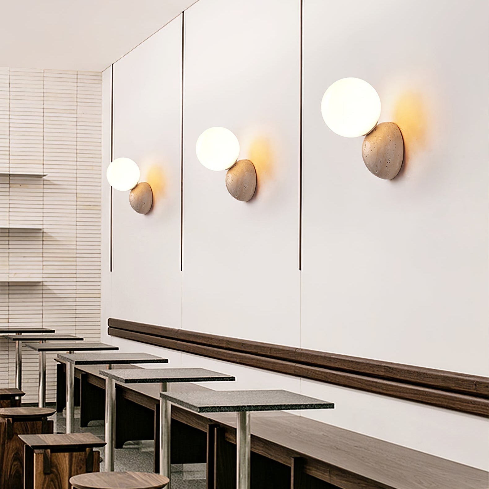 Cethair Travertine Wall Light - Letslighting