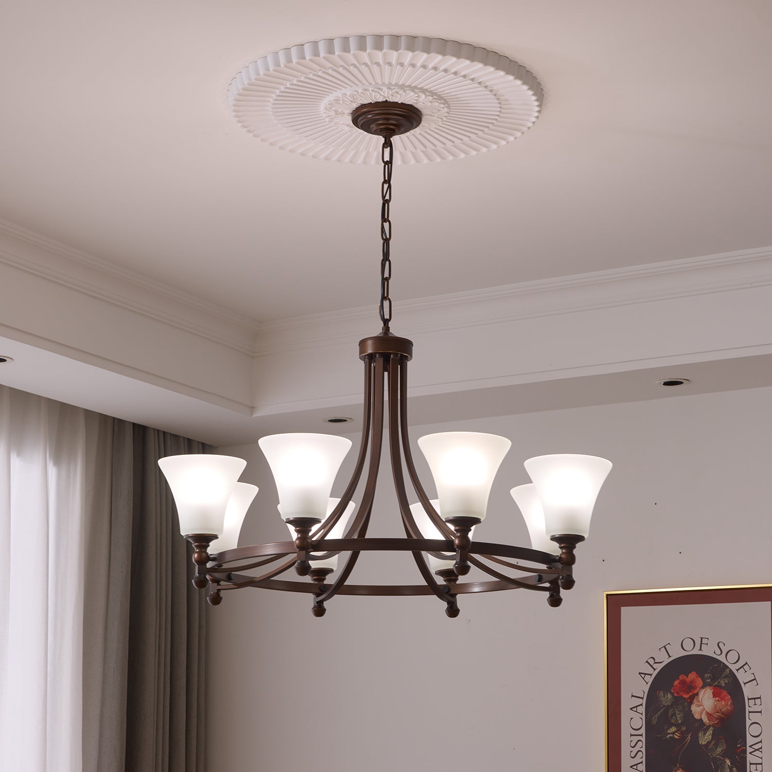 Celestine Traditional Elegance Vintage Glow Chandelier - Letslighting