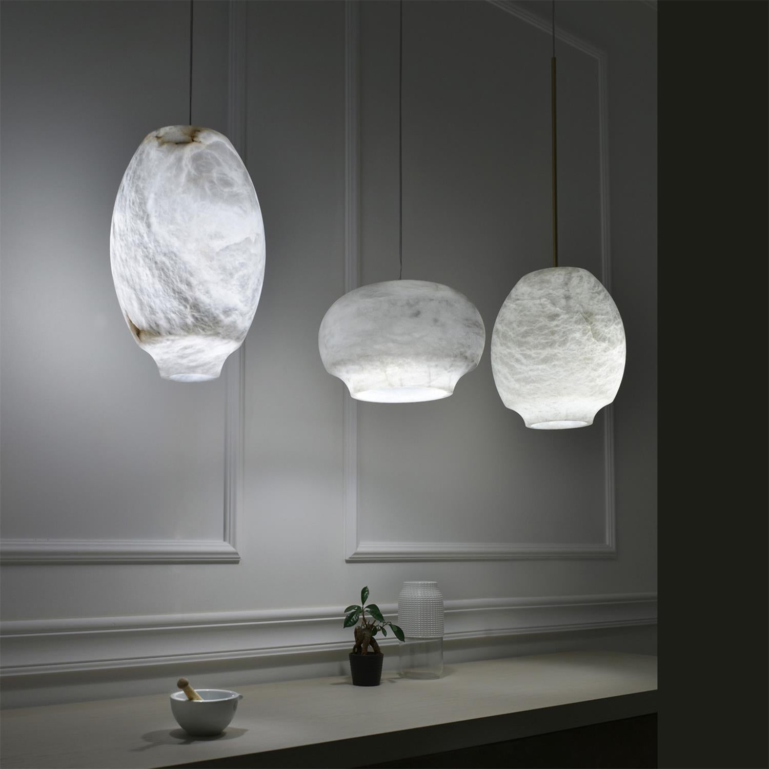 Miroir Modern Minimalist Alabaster Pendant Lamp - Letslighting