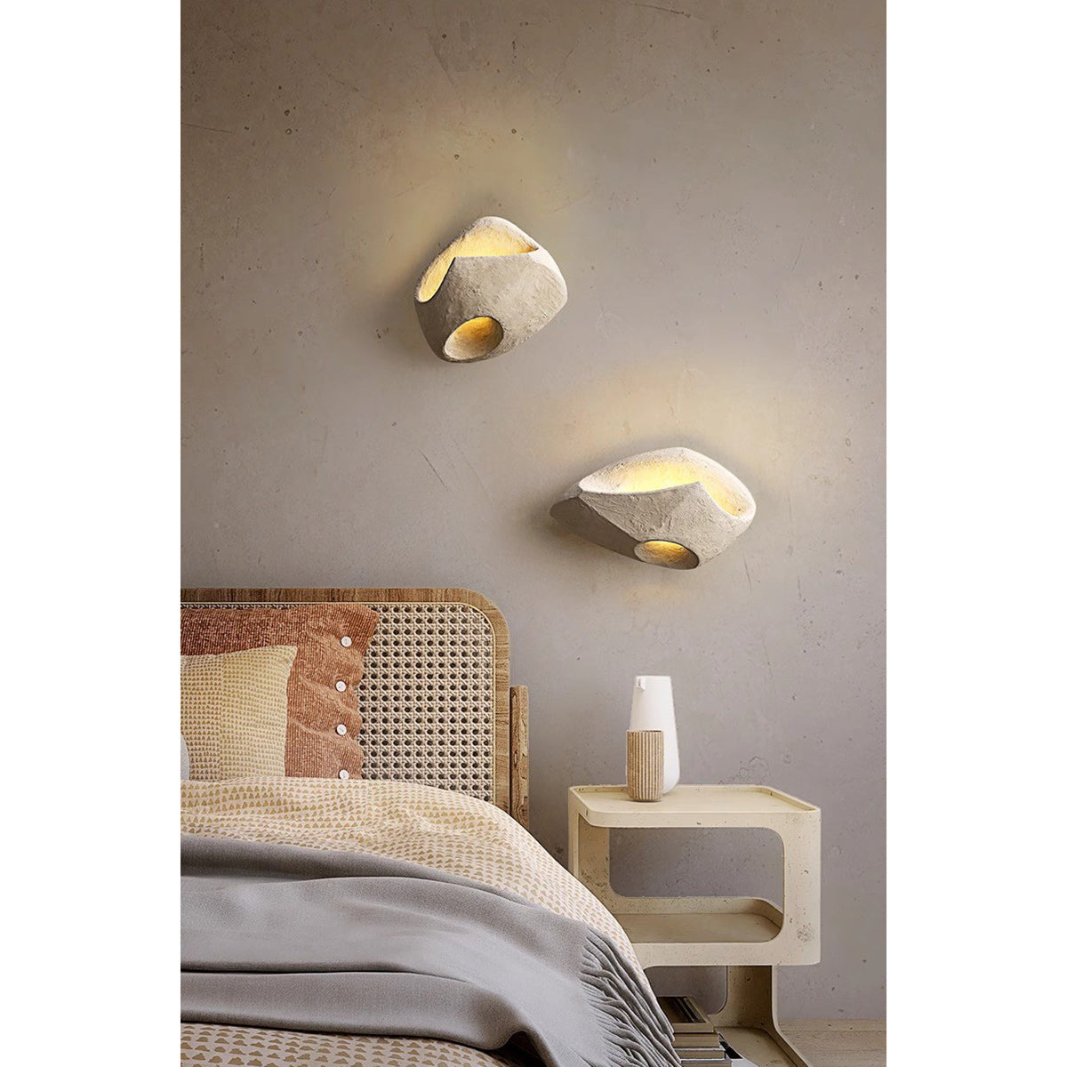 Claro Individual Creativity Hollow Cement Wall Lamp - Letslighting