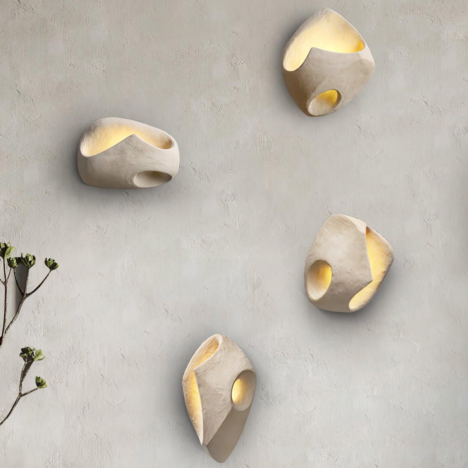 Claro Individual Creativity Hollow Cement Wall Lamp - Letslighting