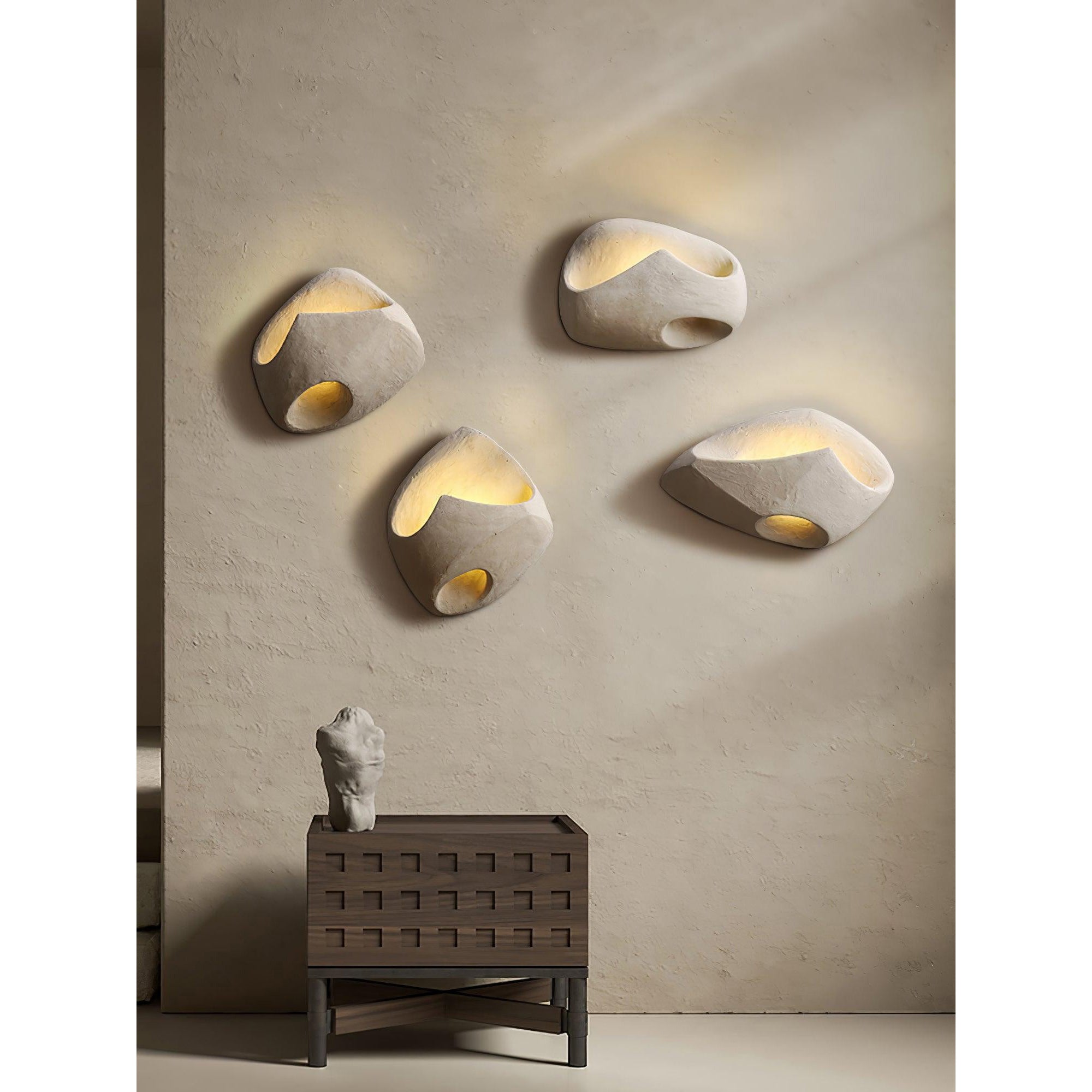 Claro Individual Creativity Hollow Cement Wall Lamp - Letslighting