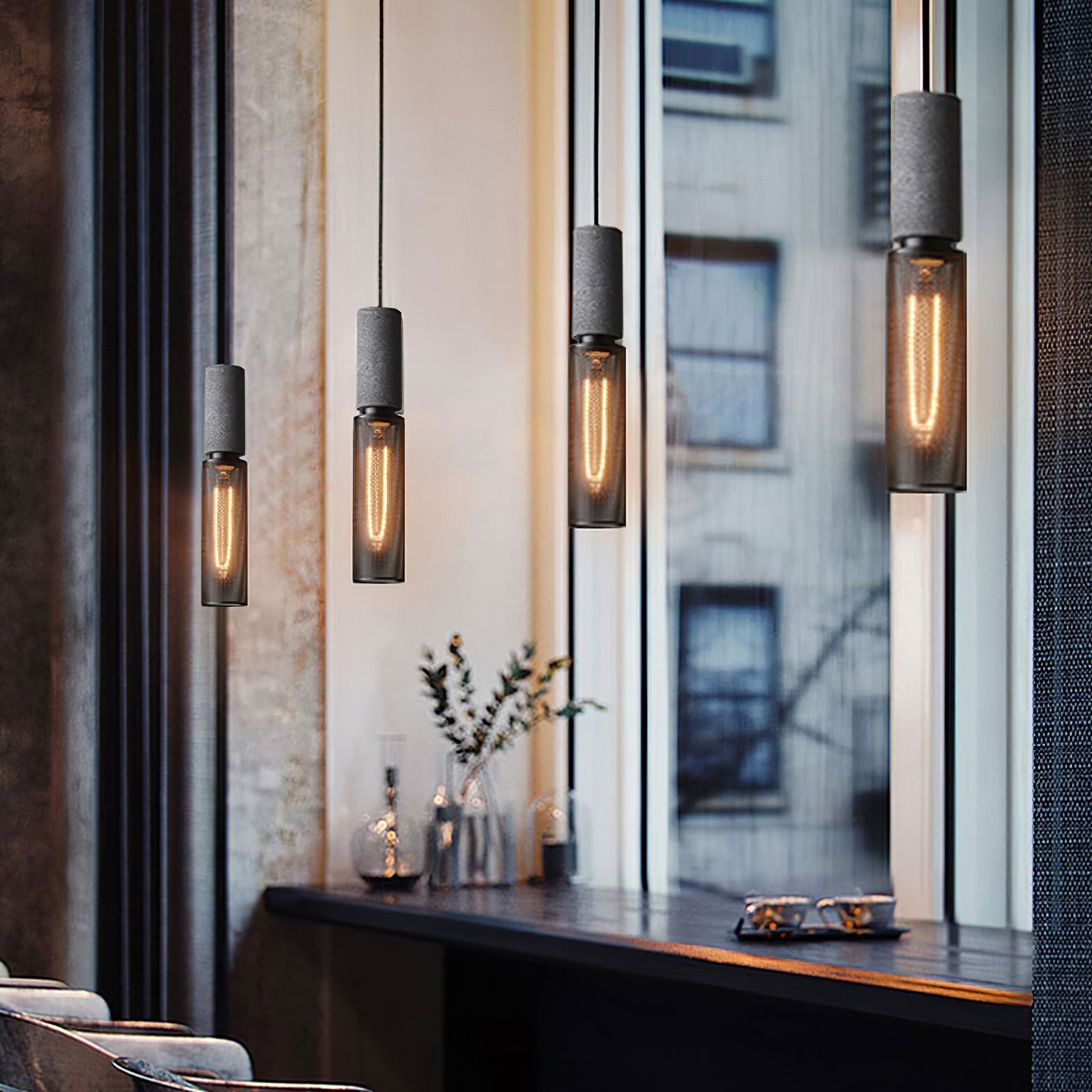 Hexa Cement Mesh Pendant Light - Letslighting