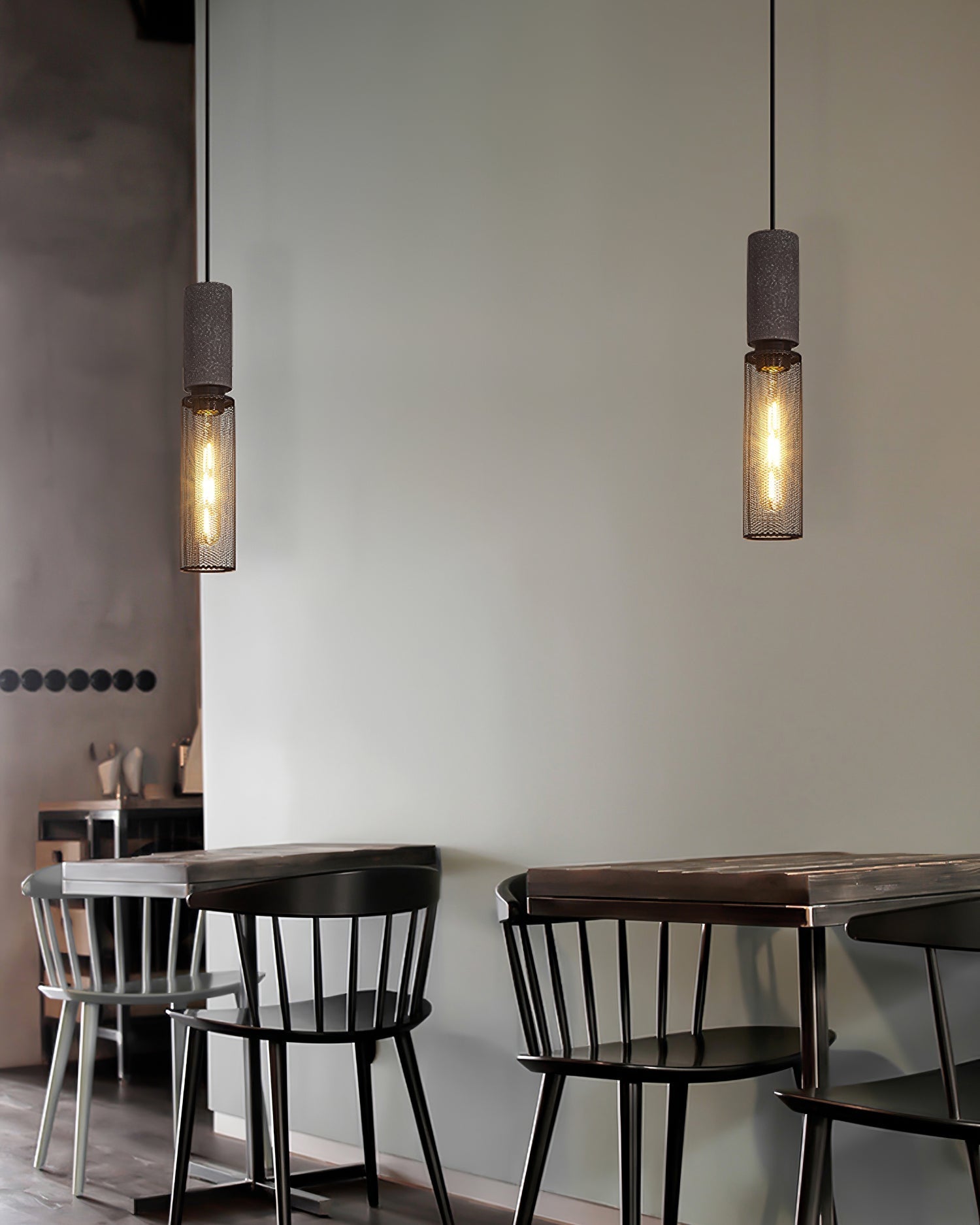 Hexa Cement Mesh Pendant Light - Letslighting