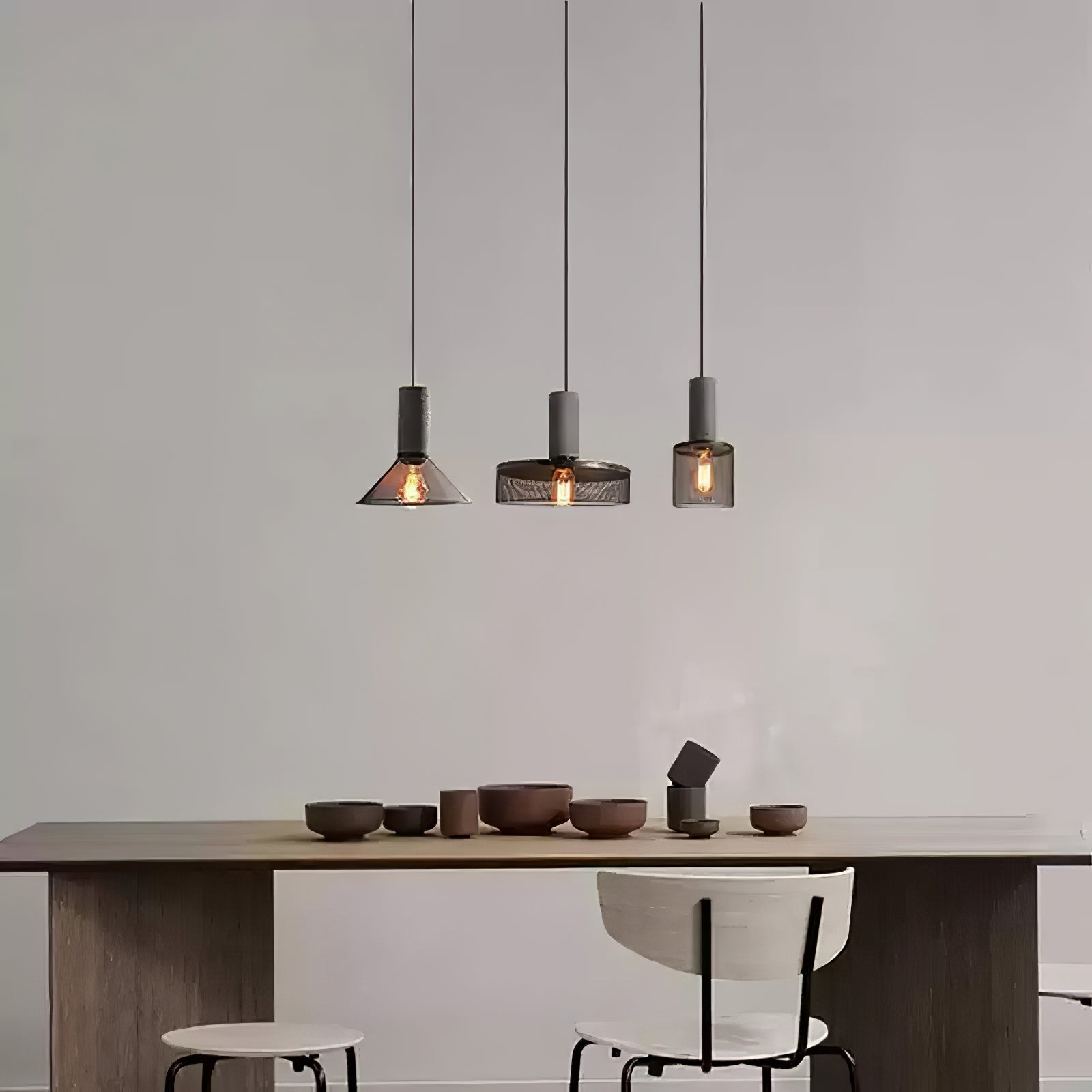Hexa Cement Mesh Pendant Light - Letslighting