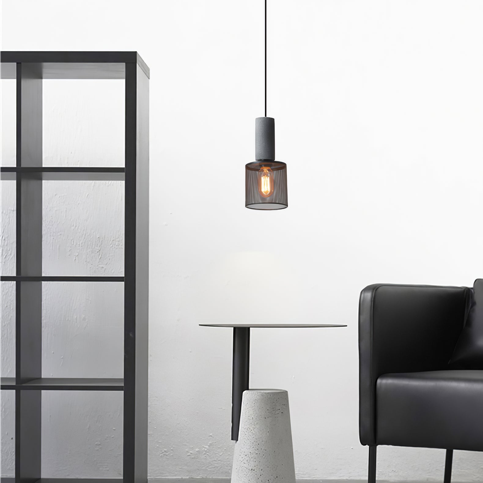 Hexa Cement Mesh Pendant Light - Letslighting