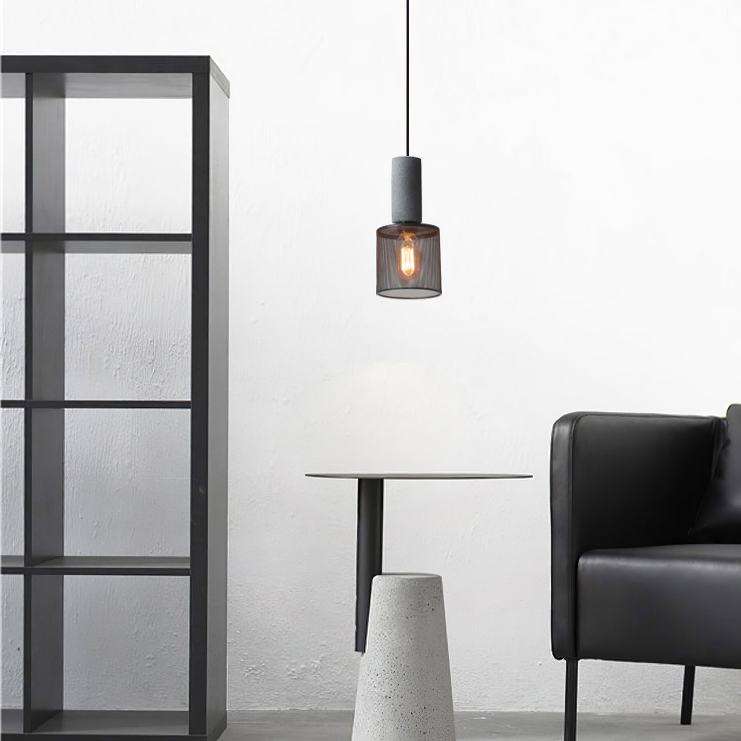 Hexa Cement Mesh Pendant Light - Letslighting