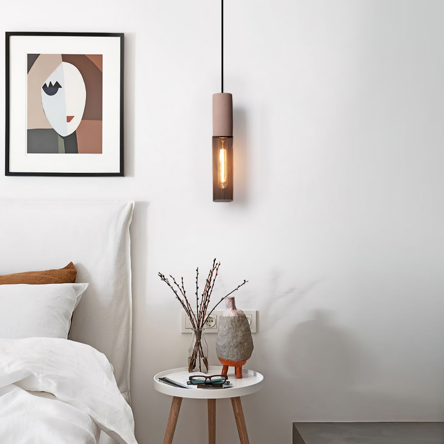 Hexa Cement Mesh Pendant Light - Letslighting