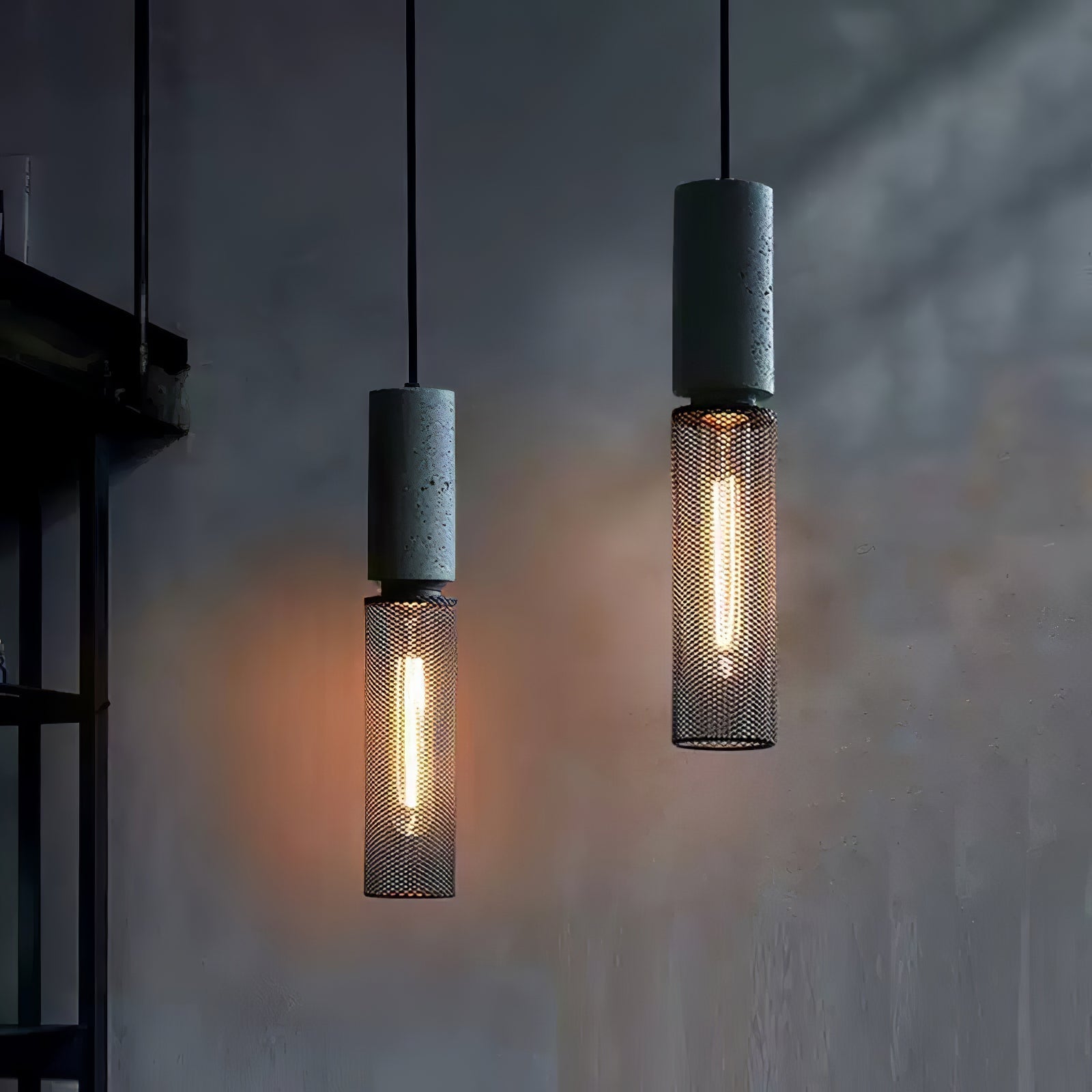 Hexa Cement Mesh Pendant Light - Letslighting