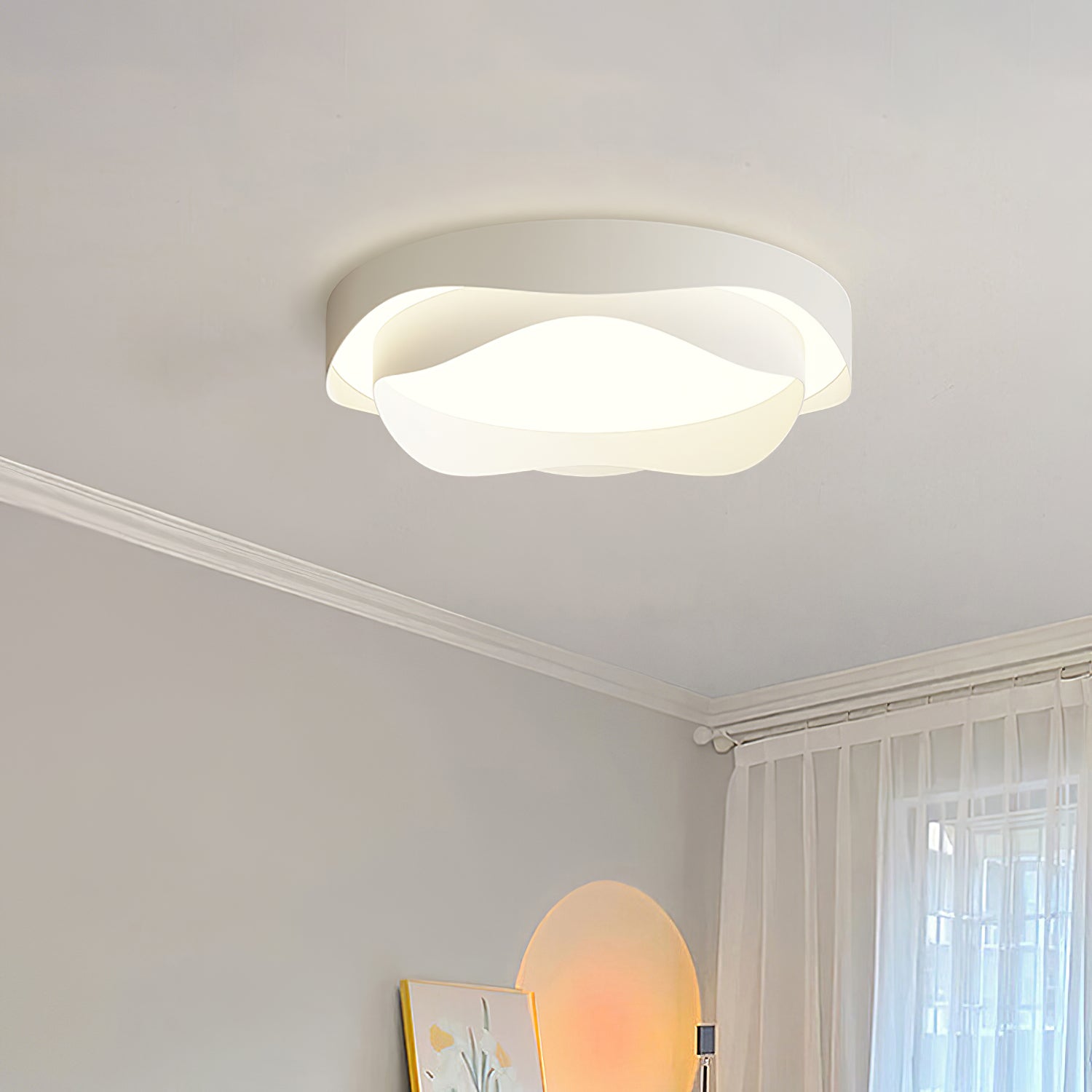 Lustra Ceiling Lamp White for Living Room - Letslighting