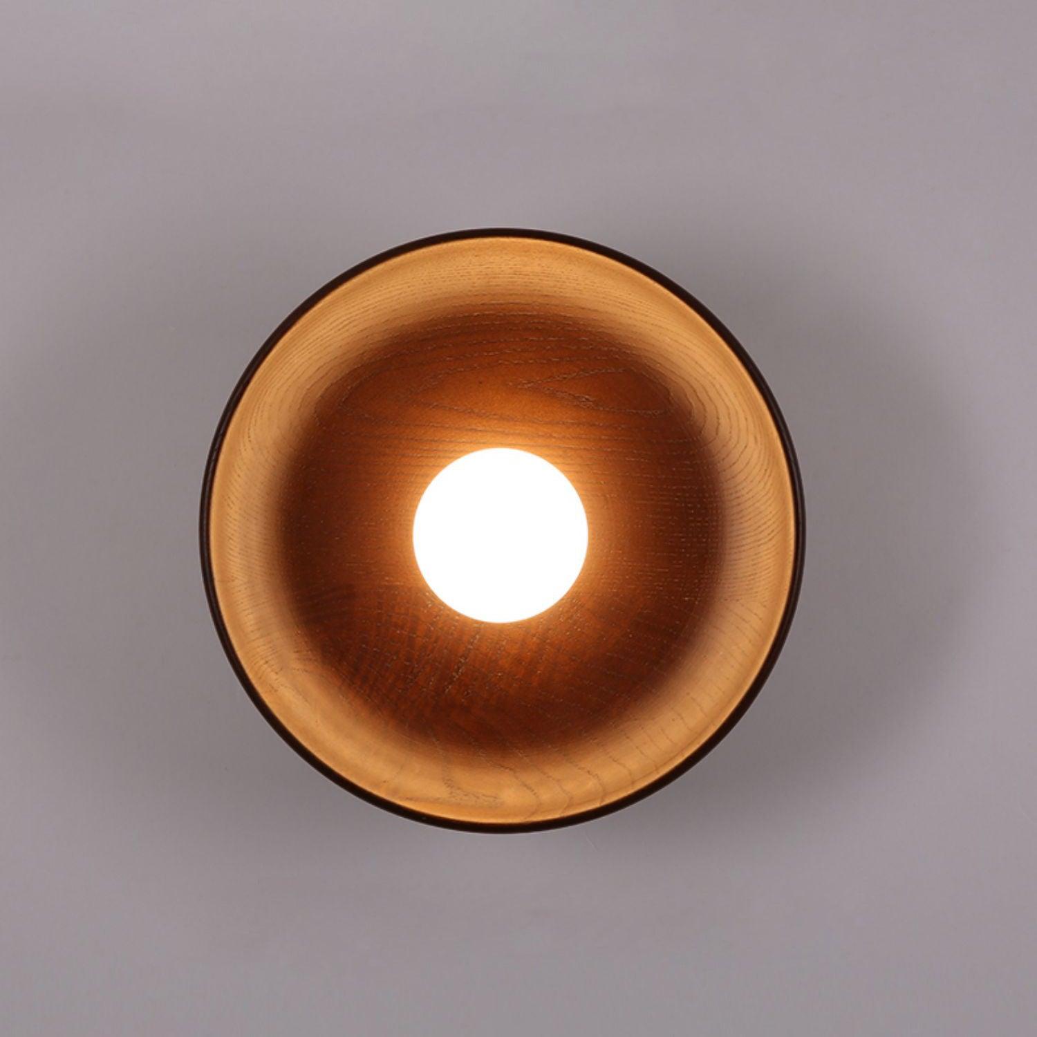 Cumirisra Modern Minimalist Glass Wood Wall Lamp - Letslighting