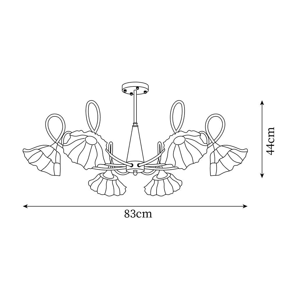 Aurora Glass Petal Chandelier - Letslighting