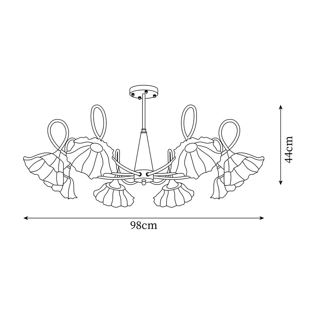 Aurora Glass Petal Chandelier - Letslighting