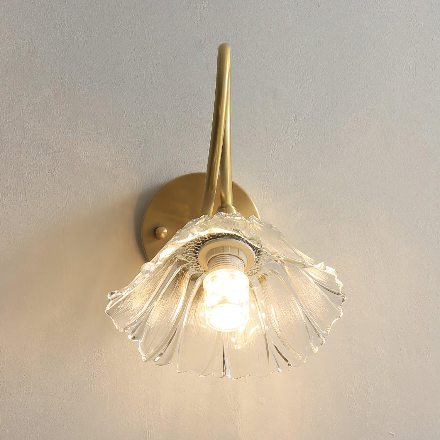 Aurora Glass Petal Plug In /Hardwire Wall Lmap - Letslighting