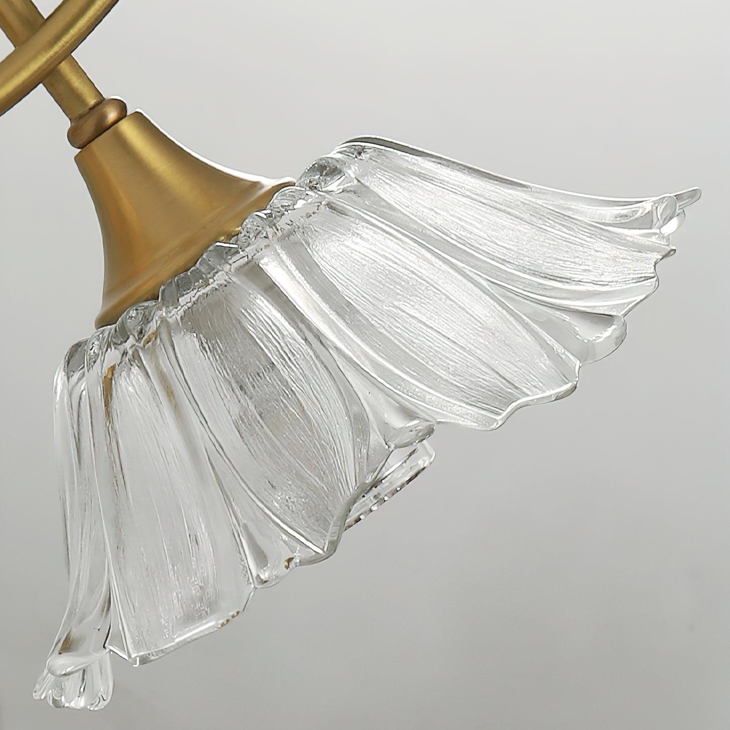 Aurora Glass Petal Plug In /Hardwire Wall Lmap - Letslighting