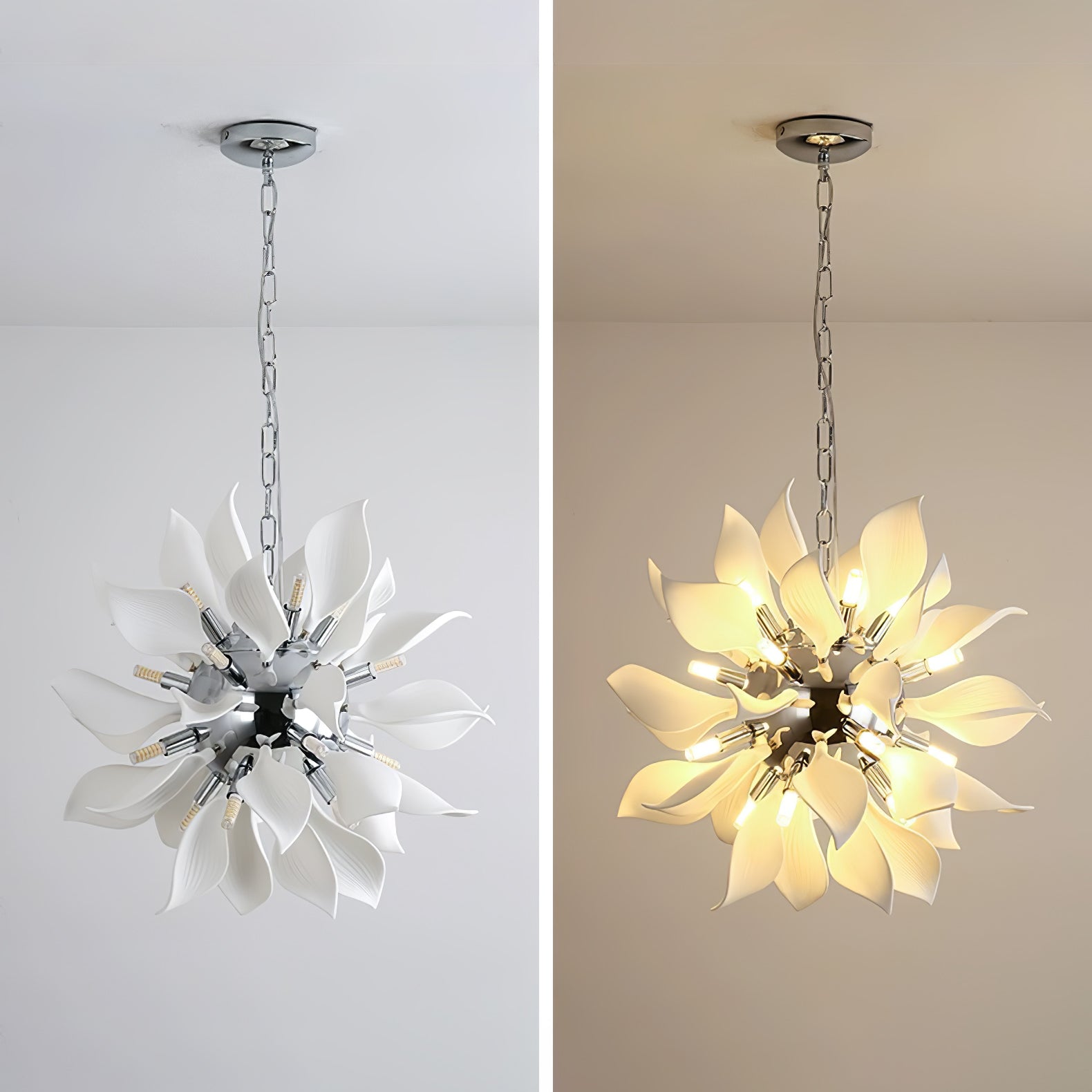 Lustra Pendant Lamp Ceramic Petals Blooming - Letslighting