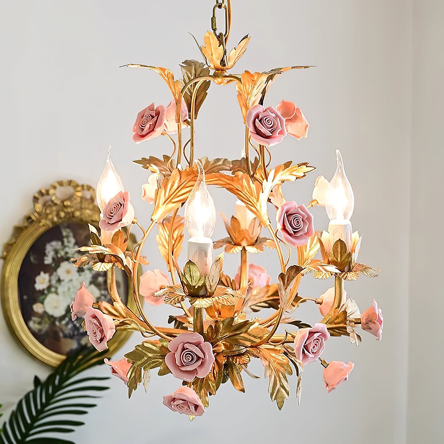 Ember Postmodern Luxury Rose Flower Ceramic Chandelier - Letslighting