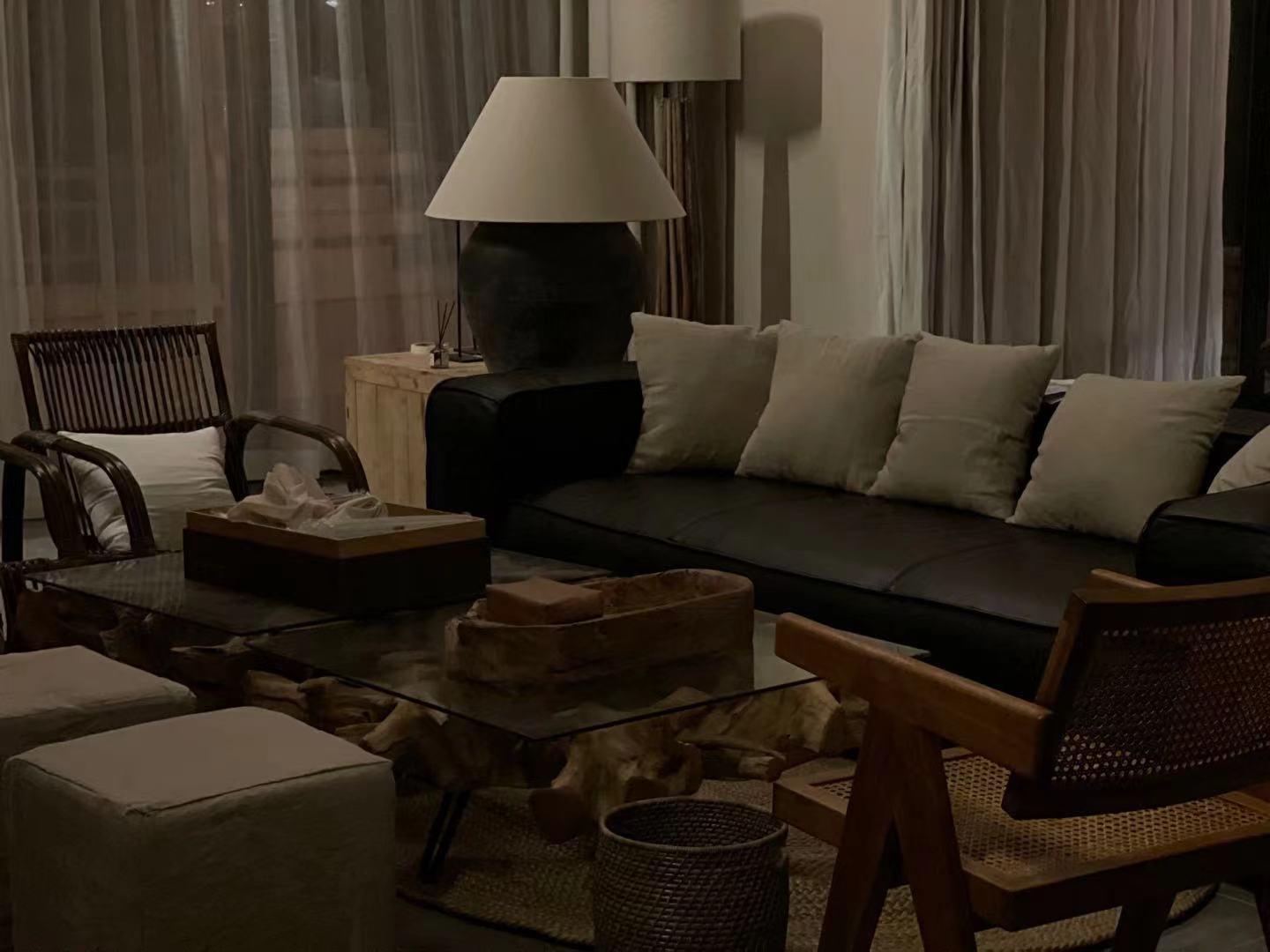 Lumian Fabric Ceramic Rustic Table Lamp - Letslighting