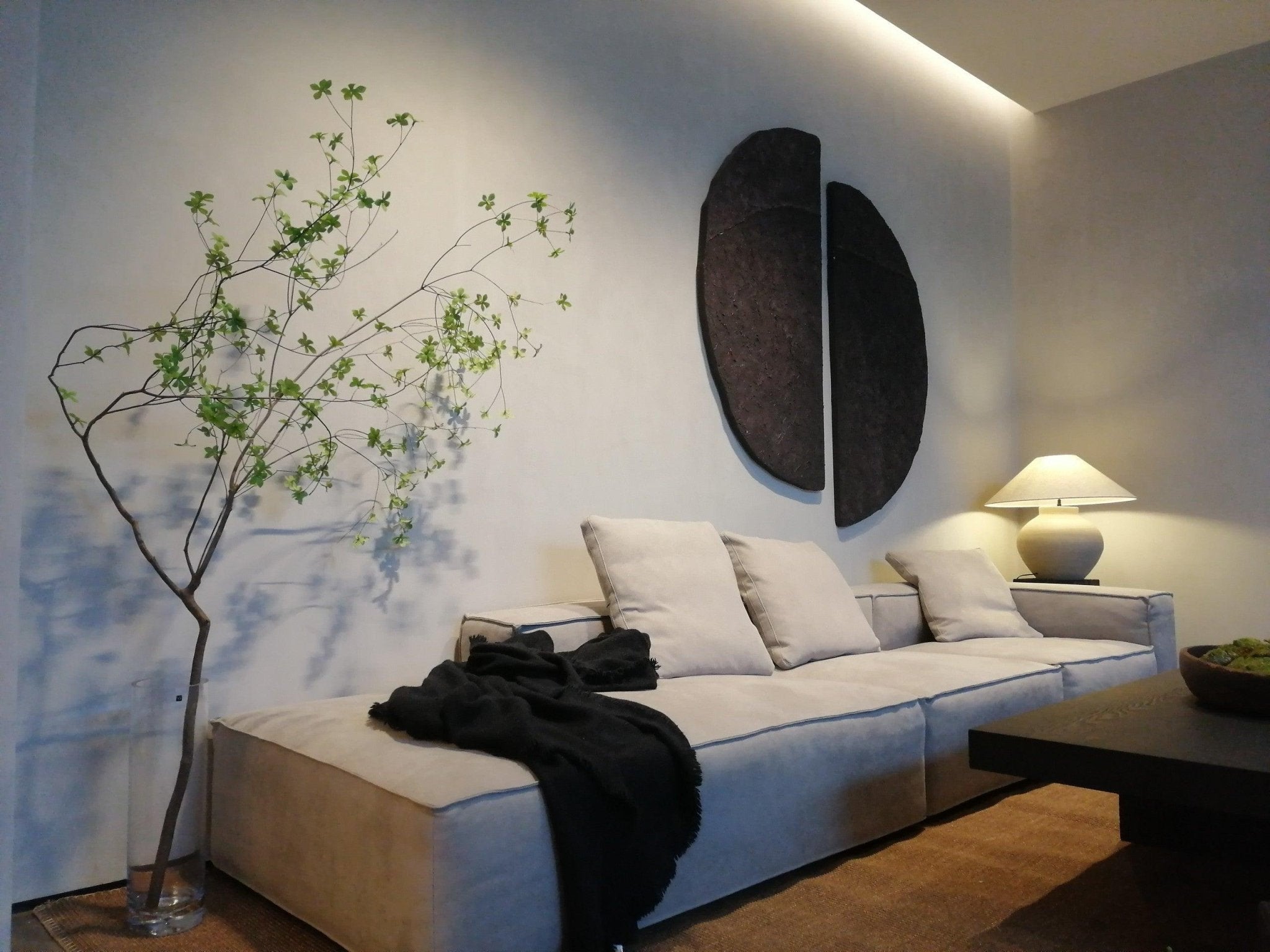 Lumian Fabric Ceramic Rustic Table Lamp - Letslighting