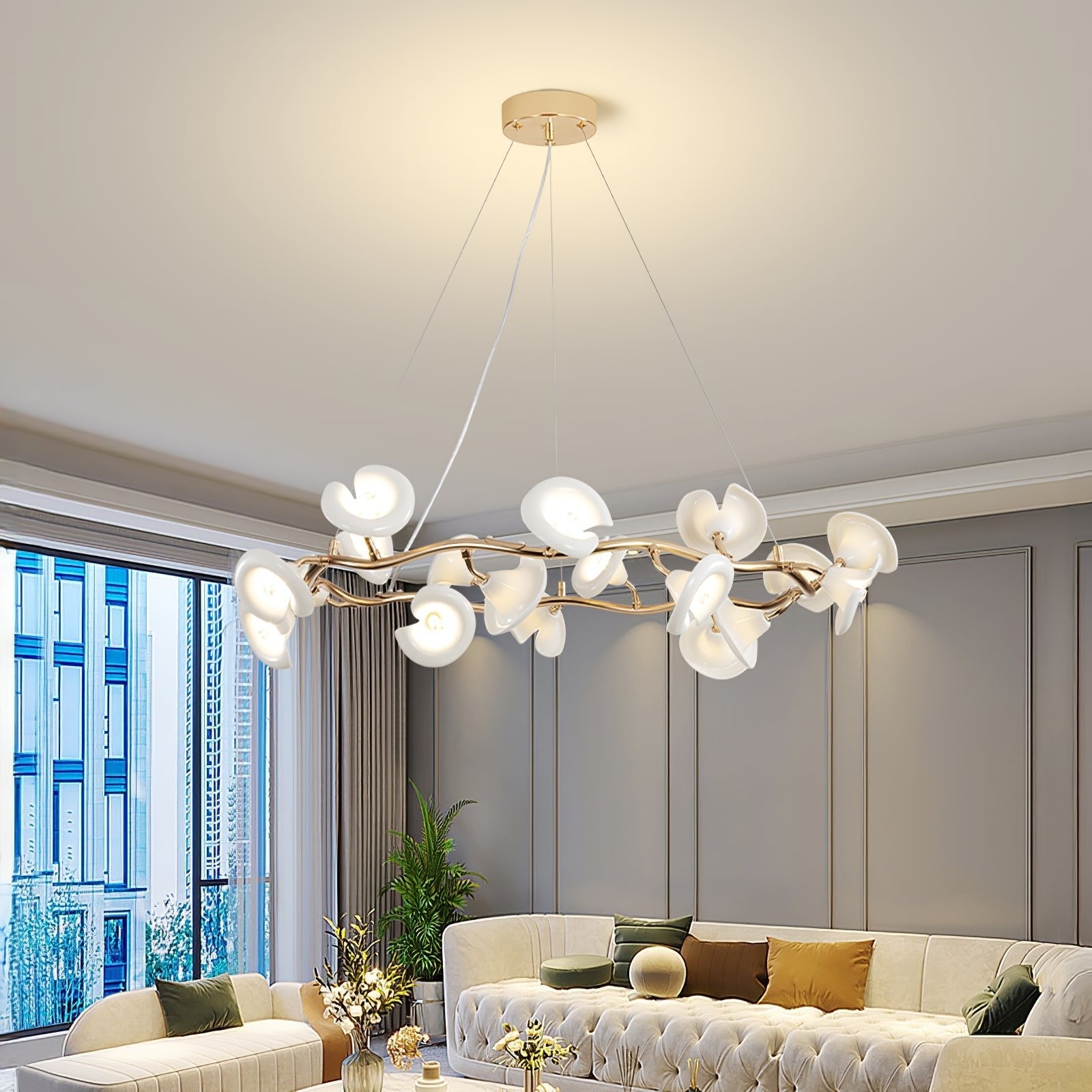 Aurora Chandelier Blossom Branch Elegant - Letslighting