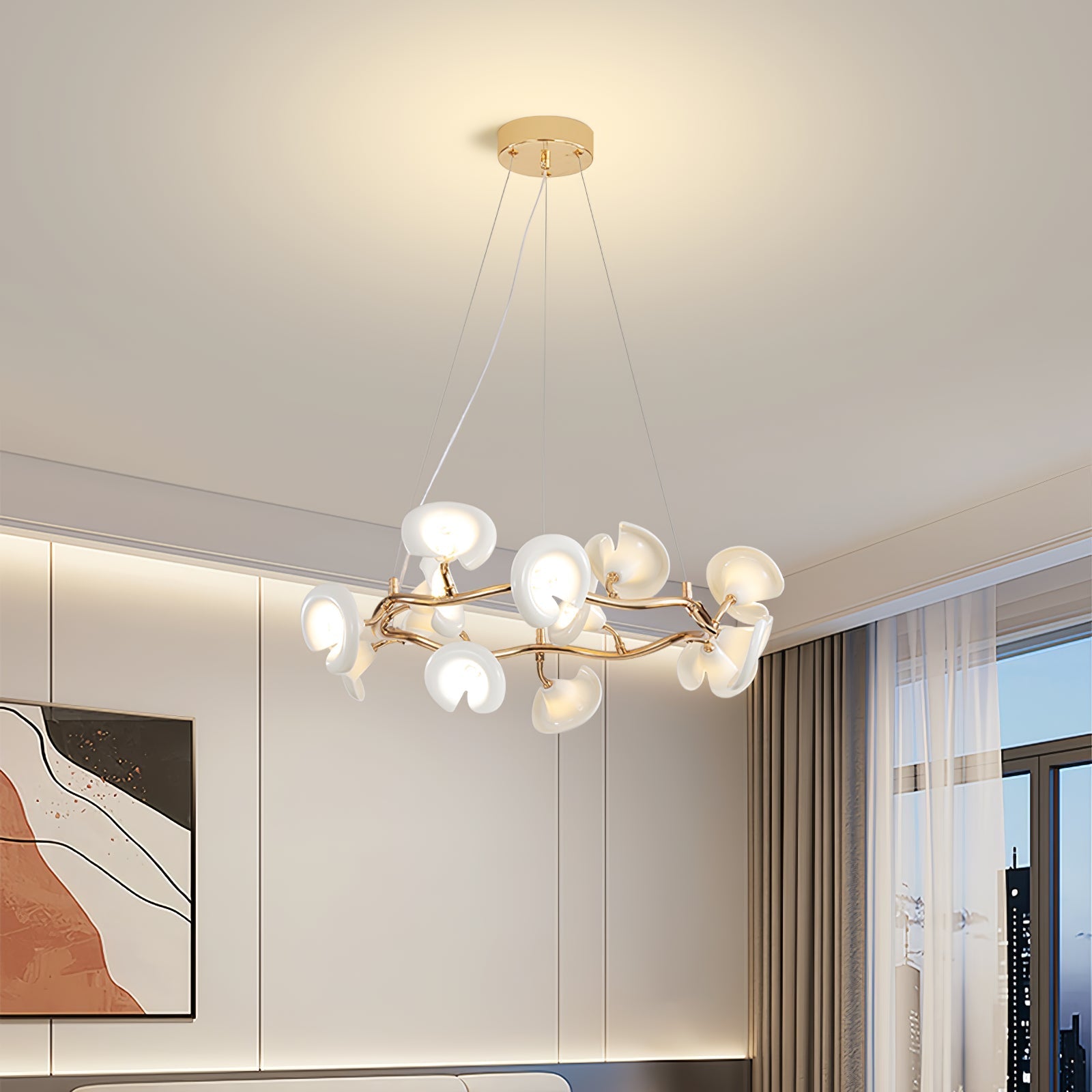 Aurora Chandelier Blossom Branch Elegant - Letslighting