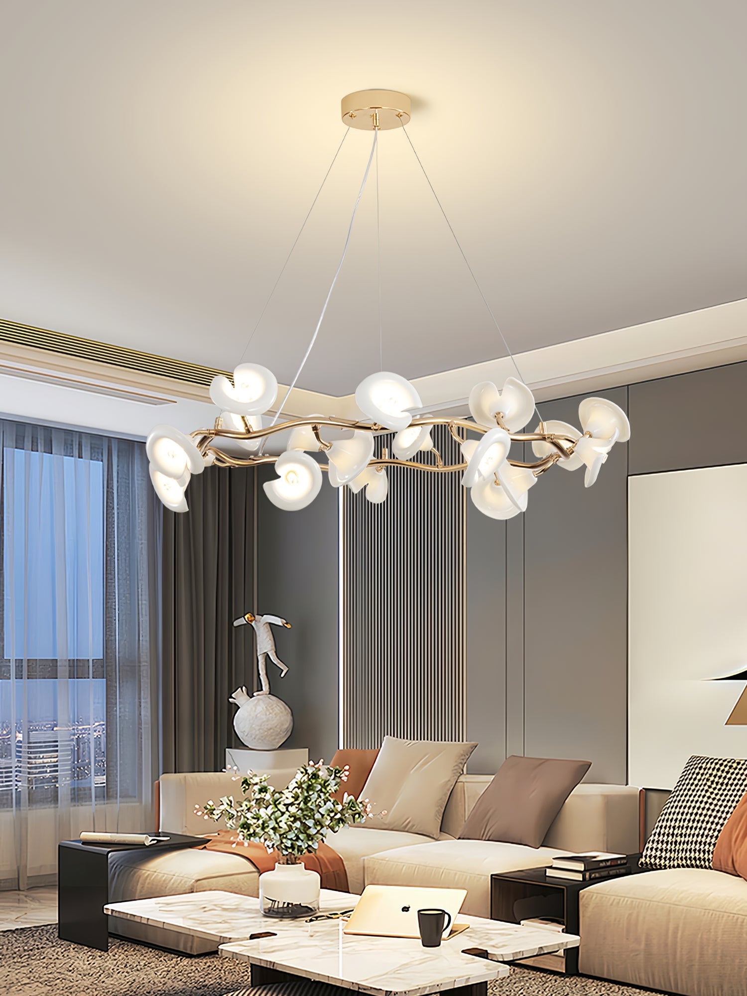 Aurora Chandelier Blossom Branch Elegant - Letslighting