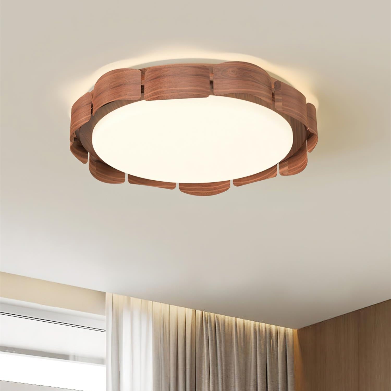 Ardura Walnut LED Ceiling Light - Letslighting