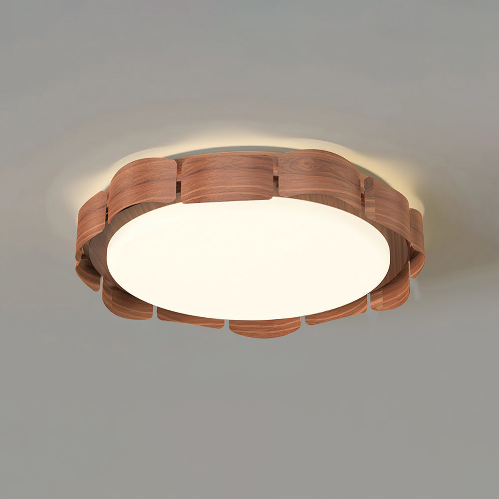 Ardura Walnut LED Ceiling Light - Letslighting