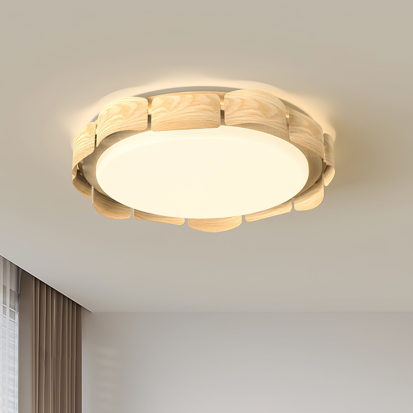 Ardura Walnut LED Ceiling Light - Letslighting