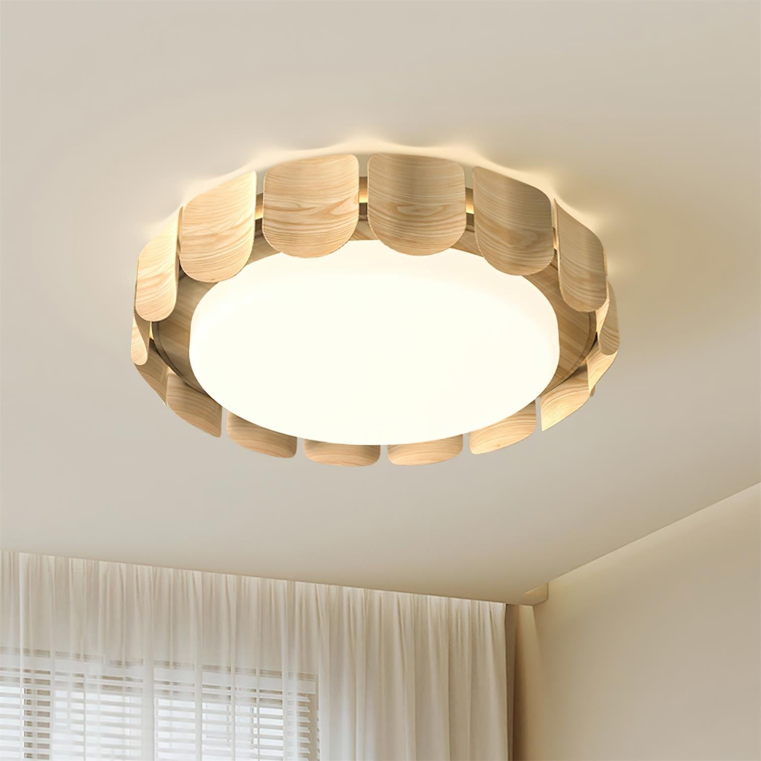 Ardura Walnut LED Ceiling Light - Letslighting