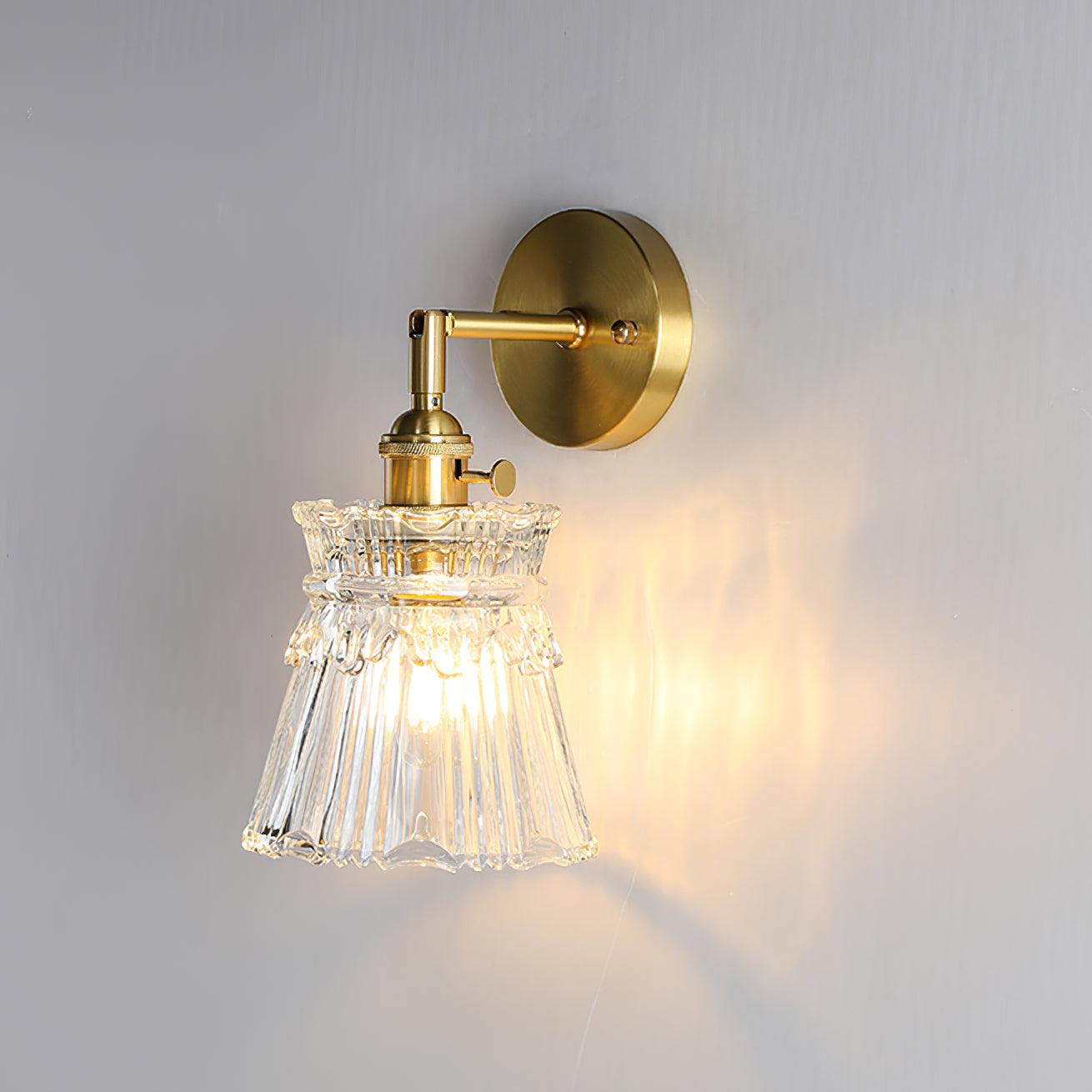 Lustra Wall Lamp Flared Crystal Classic - Letslighting