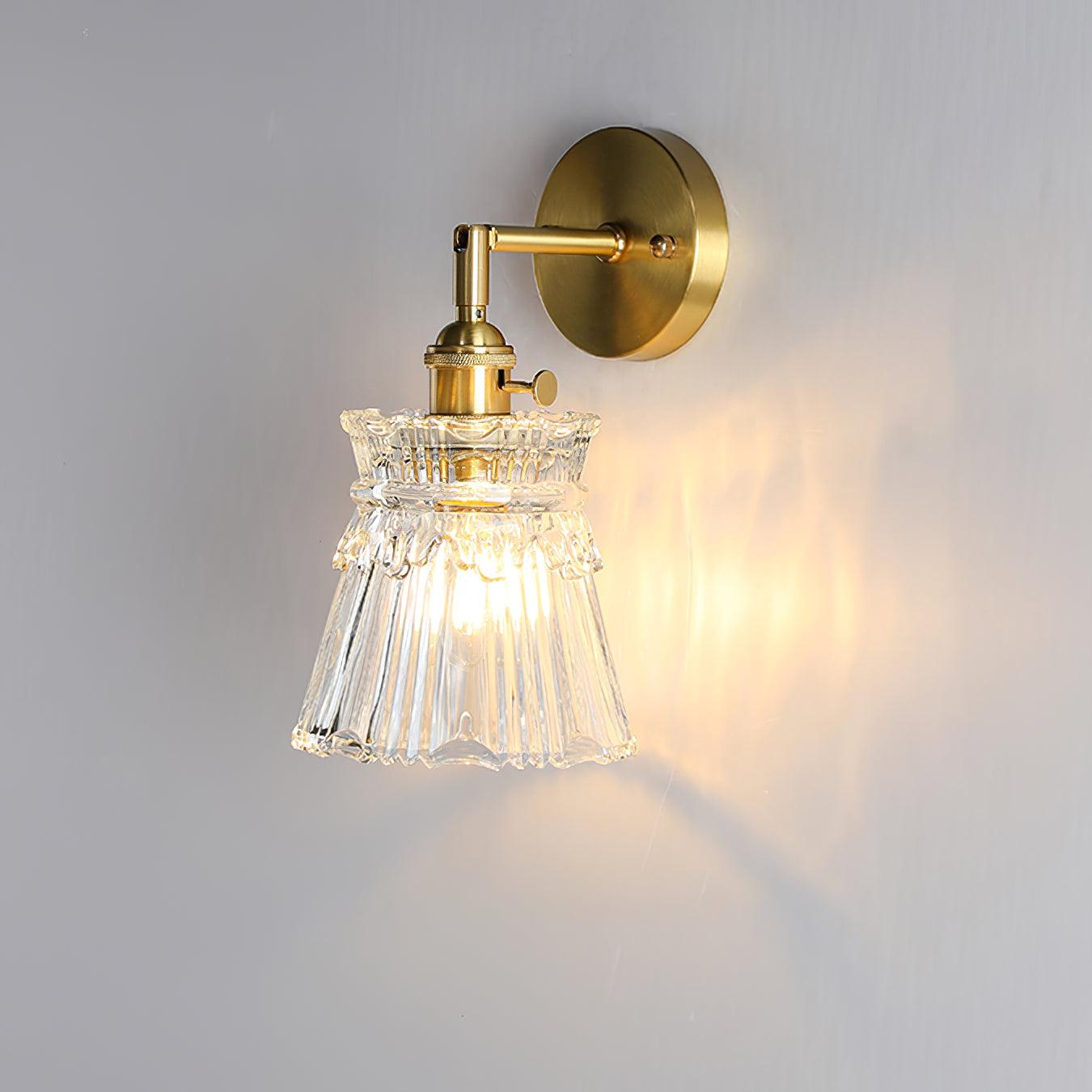 Lustra Wall Lamp Flared Crystal Classic - Letslighting
