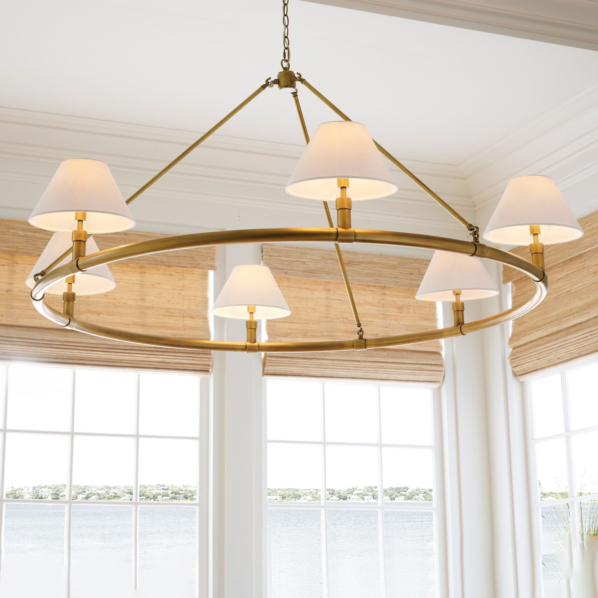 Lymara Vintage Industrial Robert Fabric Chandelier - Letslighting