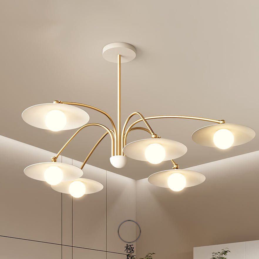Lustra Chandelier with Art Deco-Inspired Mushroom - Letslighting